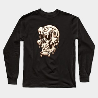 Melting cartoon skull Long Sleeve T-Shirt